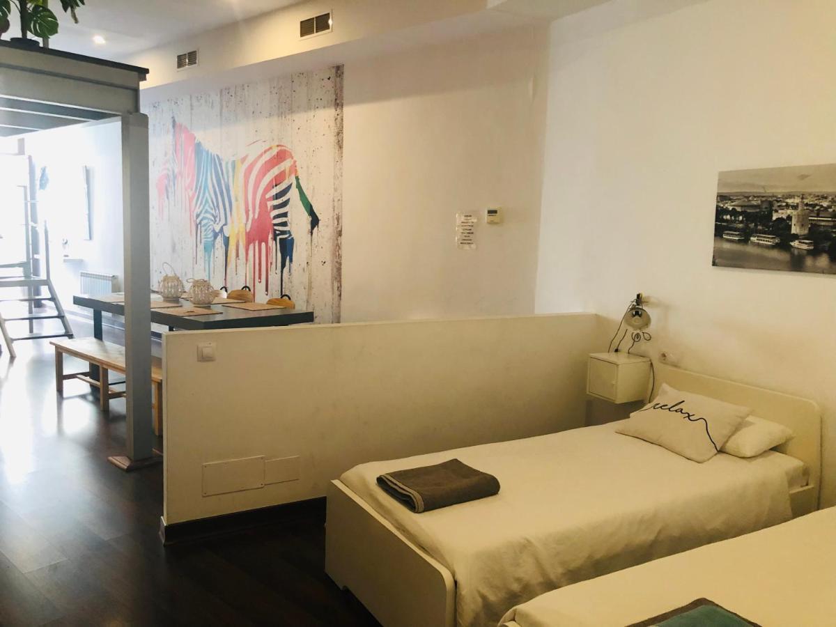 Apartament Lujoso Loft A 2Min A Pie Del Casco Historico Sewilla Zewnętrze zdjęcie